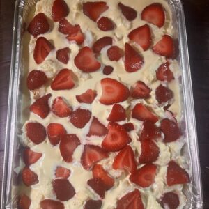 Baked Goods; Strawberry and Cream Dessert
