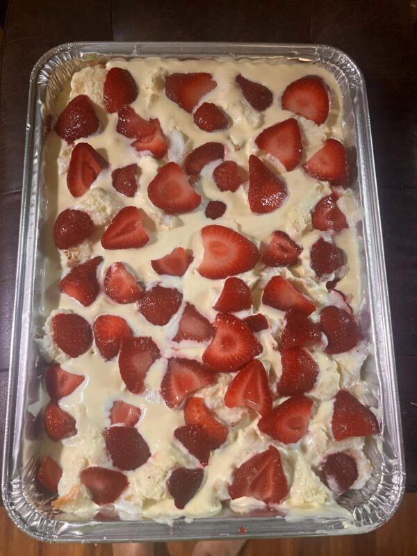 Baked Goods; Strawberry and Cream Dessert